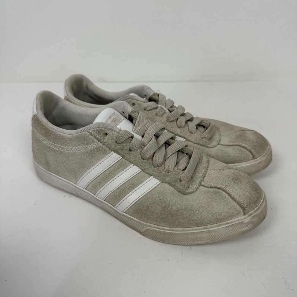 Adidas Gazelle Neo Courtset Gray Leather Suede Sneakers Shoes